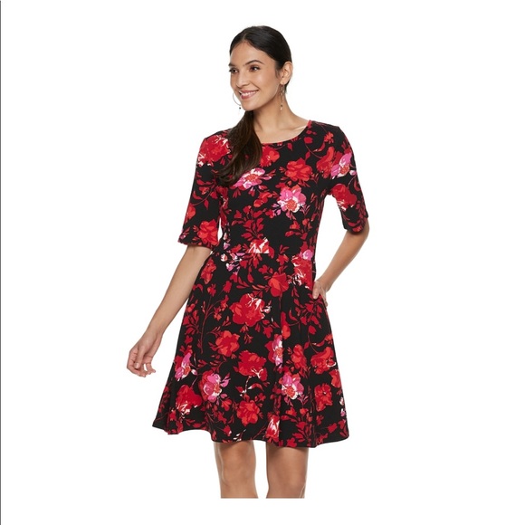 apt 9 fit and flare dress